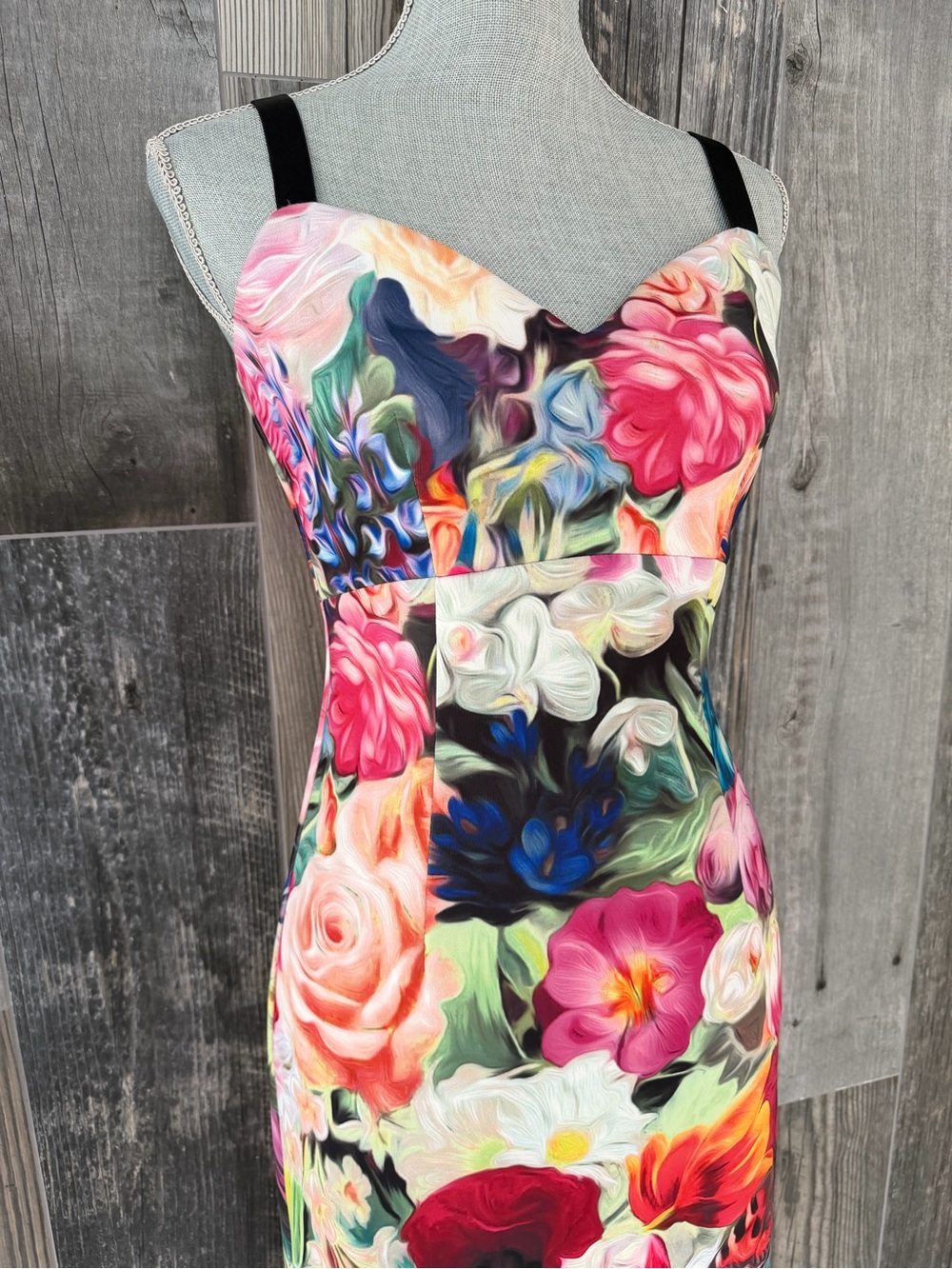 Ted Baker Etheya Technicolour Bloom Strappy Dress - Picture 3 of 16